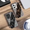 Leopard Spotted Love Green For Xiaomi 14 Ultra 13 Lite Redmi Note 13 11 Pro 12 Plus Poco X6 3 Pro F4 6 GT Tempered Phone Case