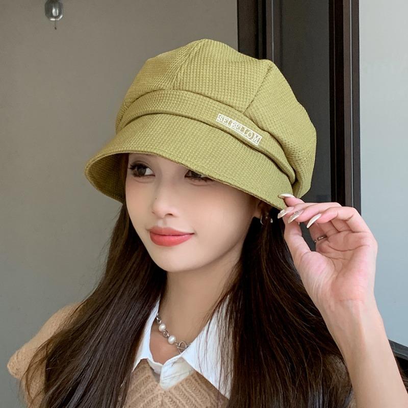 

Рыбацкая шляпа корейская осень-зима восьмиугольный берет детская однотонная маленькая шапка-тазик универсальная темпераментная шапка-накидка M（56-58cm） зелёный