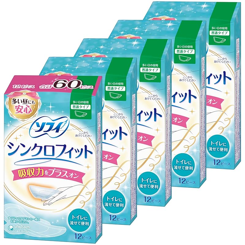 

[Bulk purchase] Sophie synchro fit 12 pieces x 5 pack (unicharm Sofy)