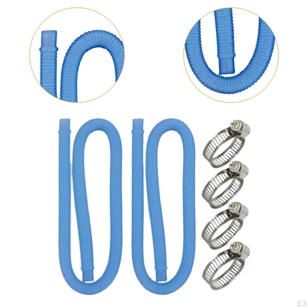 2 Pack Pool Pump Hoses 59 Inch for Above Ground Pools Connection Parts