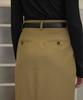 Hauseuobeupondeu Wool Straight Maxi Skirt (Beige)