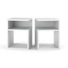 Modern White Nightstand 30cm Bedside Table Bedroom Furniture Nakastlik