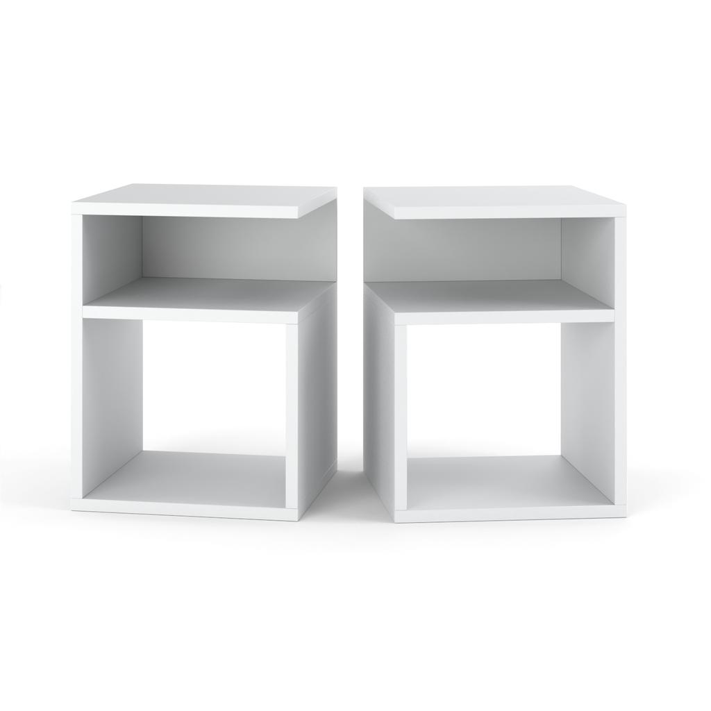 Modern White Nightstand 30cm Bedside Table Bedroom Furniture Nakastlik