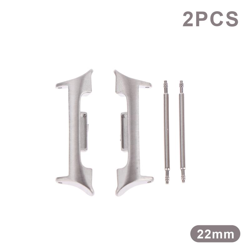 1 pár adaptérů pro Galaxy Watch 8 Classic nerezový řemínek konektor pro Galaxy Watch 20/22/24mm kovové adaptéry