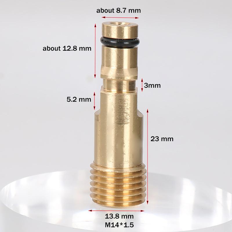 Car Wash Machine Quick-Connect Connector For K2-K7 Wash Gun Water Input Port Adaptor To M14 Fitting Hose Car Wash Accessories