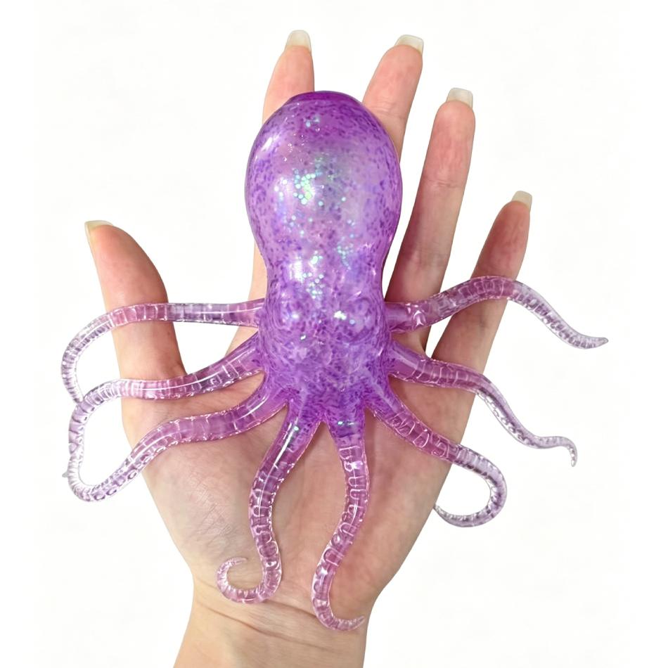 4 Styles Jellyfish Octopus Stress Balls For Kids Adults Squeeze Balls Sensory Fidget Toy Squishy Toys Gifts