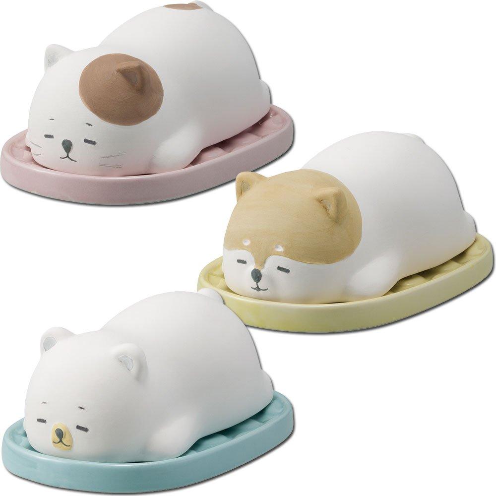 

DECOLE Karatto Mascot Sleeping Cat розовый
