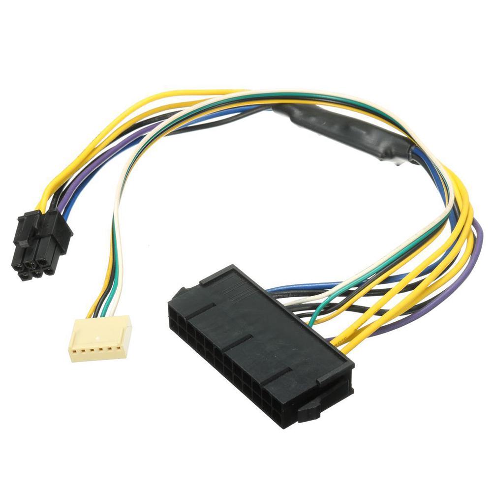 Dual 24 Pin 24P Female to 24Pin 20Pin 20P Male PC Power Supply PSU Adapter Cable