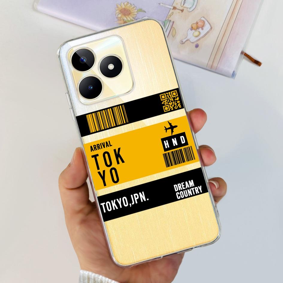 For Cover Realme C53 Phone Case 6.74" 2023 New Fashion Astronaut Soft Silicone Clear Back Cover For Realme C53 RMX3760 C 53 Capa