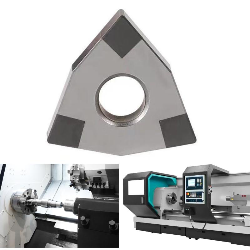 Turning Indexble Inserts WNMG080408 WNMG080404 Cubic Boron Nitride Suitable for Heat Treated Steel Accessories