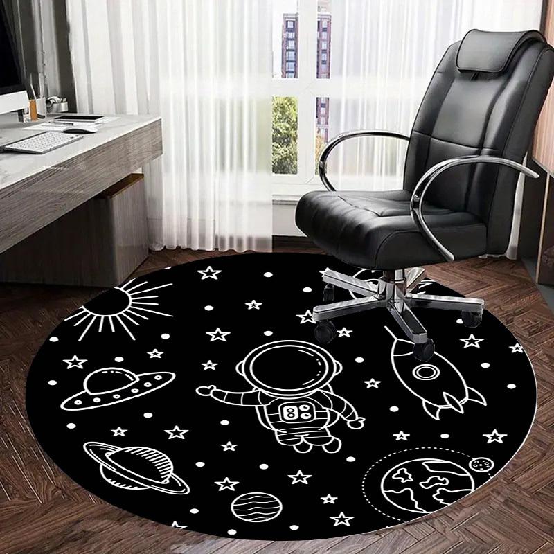 1pc Office Carpet Chair Mats Space Adventure Perfect for Decorating Office Chairs, Living Rooms, Or Bedrooms