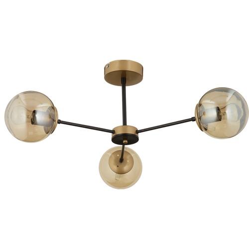 

Apliqa Nide 3 Piece Black Tumbled Honey Glass Люстра