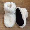 Indoor Women's Slipper Boots Winter Fur Contton Warm Plush Indoor Flat Fuzzy Fluffy Female Room House Shoes Flip Flop Ladies Slide