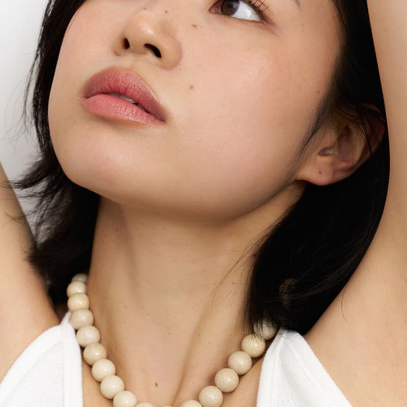 Geegee Beige Stone Necklace