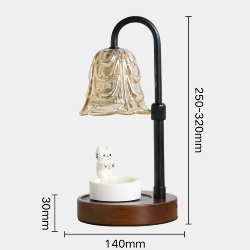 Adjustable Candle Warmer Lamp with Timer and Dimmer Home Decor Electric Wax Warmer Anti-Glare Wax Melt Warmer Scented Candles