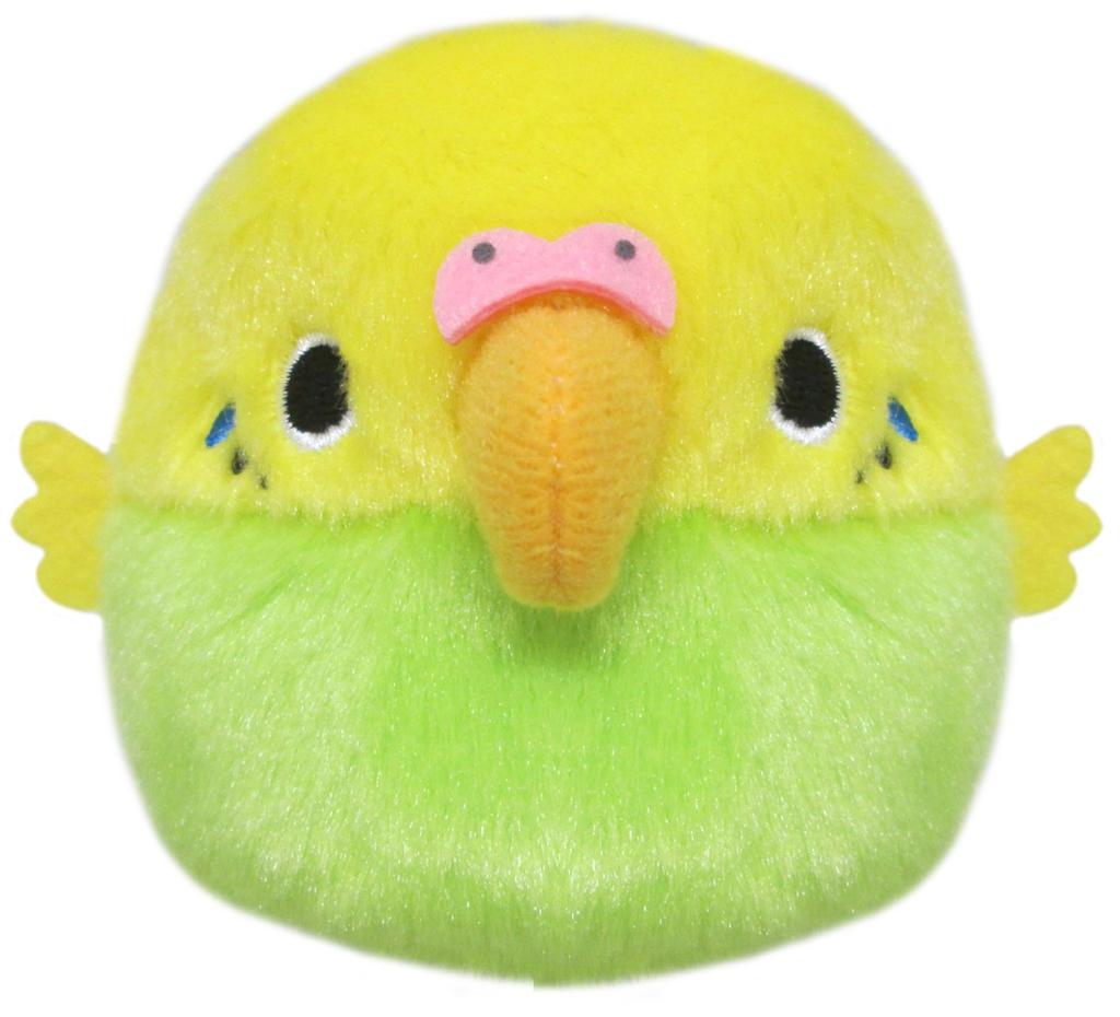 Sanei Boeki Original Plush Toy - Bird Dumpling Budgie (Green) W9×D8×H7cm Animal