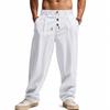 Pantaloni Sport Casual Largi, Respirabili, din Bumbac și In pentru Bărbați - Colecția Primăvară/Vară 2026