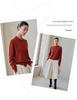 Women's 100% Pure Cashmere Cardigan - Round Neck, Long Sleeve Knit Sweater for Autumn Winter