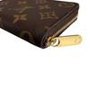 LOUIS VUITTON Monogram zip around coin purse Monogram canvas Brown unisex M60067 Used