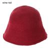 Outdoor Sunscreen Casual Warm Wool Bucket Hat Fisherman Cap Panama Hat Sun Cap