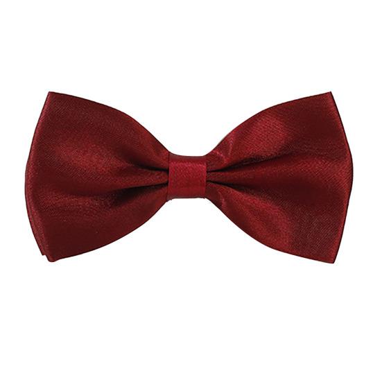 

Men Bow Tie Pure Color Detachable Bowtie Adjustable Fit Suits Shirts Bow Tie Weddings Parties Business Trips Accessory вина червоного кольору