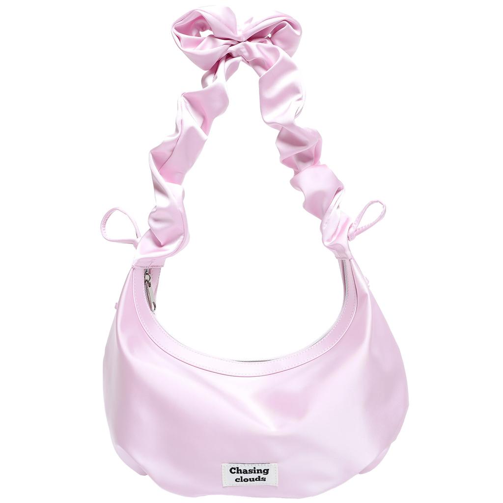 Fashionable Pleated Cloud-shaped Bag, Large Capacity Dumpling Bag, Diagonal Crossbody Bag