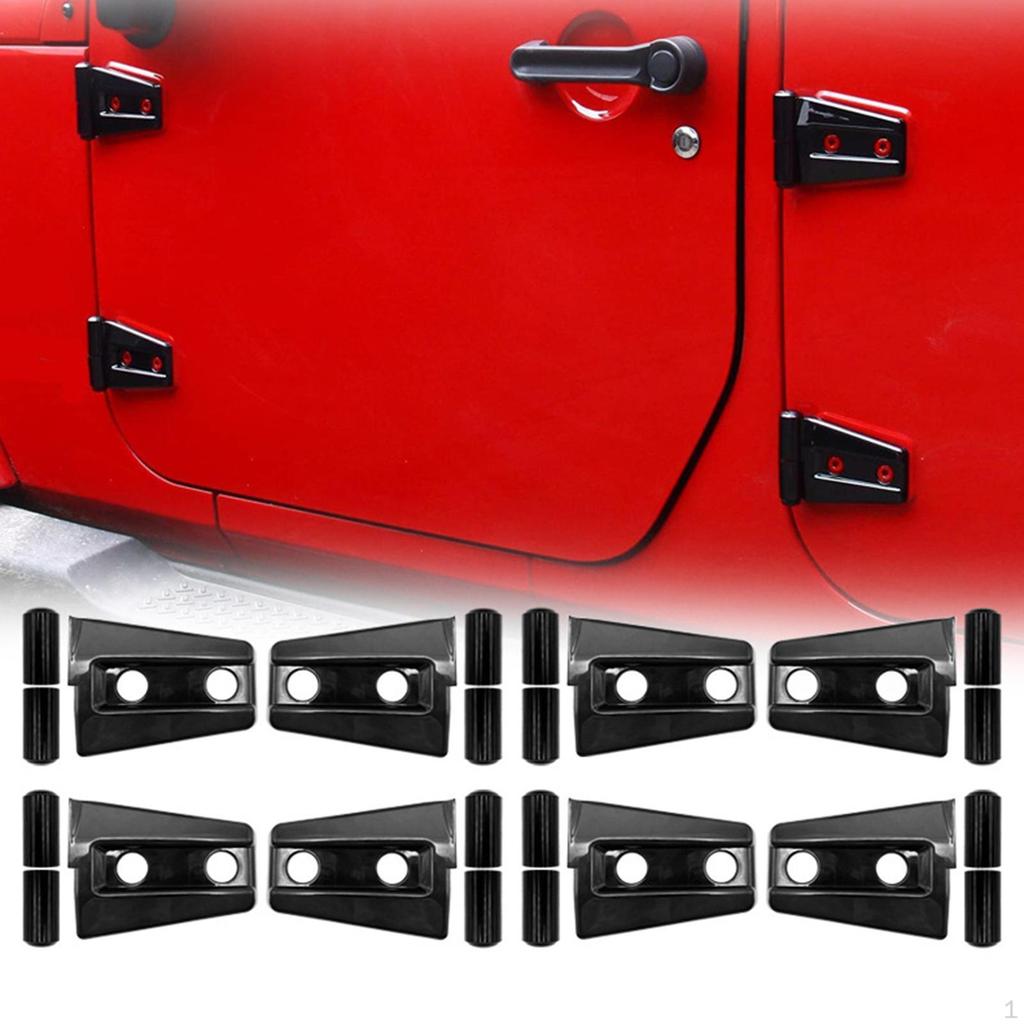 8Pcs Engine Hood Hinge Cover Sturdy Decoration Replaces for JK 2007-2017 Easily Install Stylish