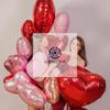 10PCS 18 Inches Large Foil Red Heart Shaped Balloons For Valentine's Day Wedding Shower Anniversary Engagement Decoration