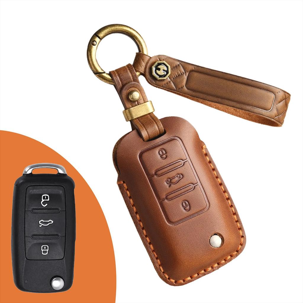 Autoschlüsselhülle Abdeckung Für Volkswagen Vw Golf 7 Gti Mk7 R Touran Skoda Octavia 3 Superb Karoq Kodiaq Seat Leon Mk3 Ateca Zubehör