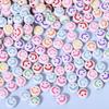 Smiley Face Acrylic Beads for DIY Jewelry - Round, Colored Beads for Children's Bracelets & Necklaces