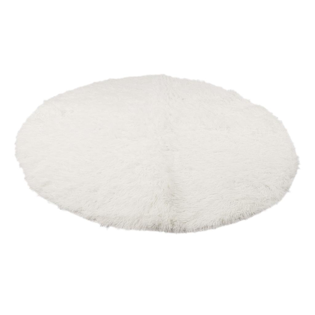 Round Plush Carpet Super Soft Fluffy Carpets Anti Skid Fuzzy Rug Modern Plush Area Rugs for Living