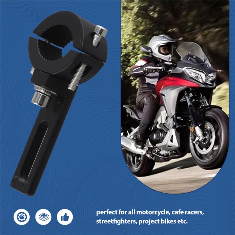 Universal Motorcycle Headlight Mount Bracket Adjustable Headlamp Holder Fork Clamp Mount