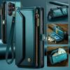 Leather Crossbody Phone Case - Compatible with Samsung S22, S23, S24, S26 Ultra, S10, S20 - Features Shoulder Strap and Card Slot