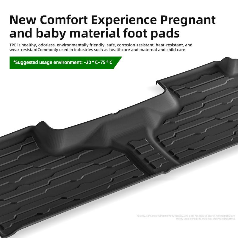 Compatible Floor and Trunk Mats for 2024 Chevrolet Tahoe - TPE Material.