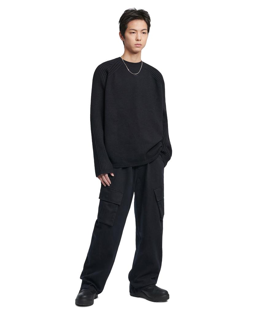 Nomaenyueol Slash Cargo Pants - Black