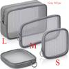 Travel TranspaBag Thickened Nylon Mesh Cosmetic Bag Breathable Portable Storage Cosmetic Bag, Packaging edge protection products