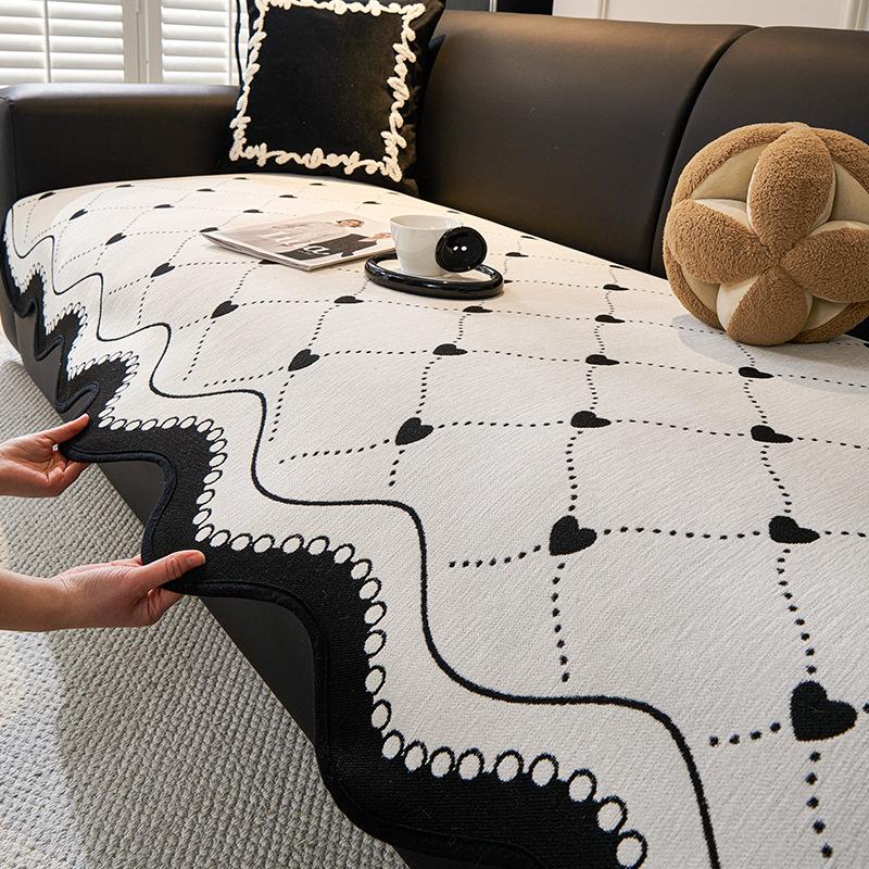 Modern Simple Special-Shaped Sofa Cushion Fixed Non-Slip Leather Sofa Seat Cushion  New Four-Season Universal Sofa Cover