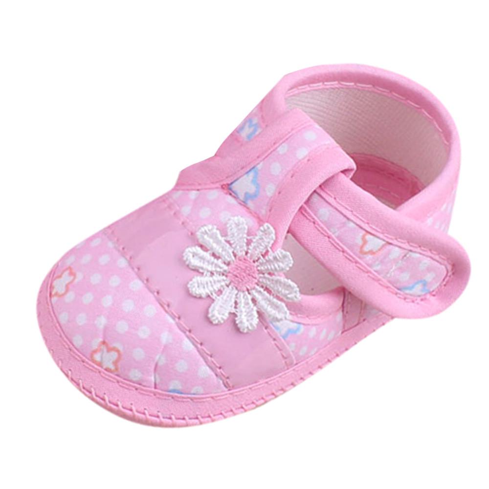 Cute Baby Girls FloralSandals Bow Toddler Infant Boy Soft Sole Prewalker Shoes
