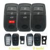 BaoJiangDa Schlüsselhülle Passend für Toyota TUNDRA SEQUOIA YARIS LAND CRUISE VVDI KD K518 Fernbedienung Auto Schlüsselhülle Etui Anhänger TOY40 Klinge