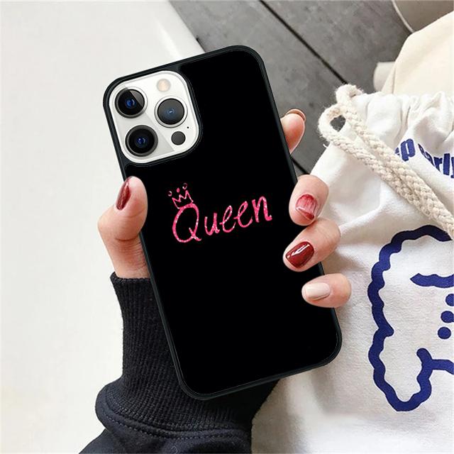 Koningin prinses kroon Coque Shell Voor iPhone 17 Air 15 16 14 13 12 Pro Max 11 Pro Max Plus Telefoonhoesje Cover