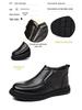 Men's High Top Fur and Leather Boots for Middle-Aged and Elderly  