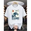 Taglie Europee Maglietta Casual da Uomo con Stampa Digitale, Girocollo, Manica Corta, Stile Hip-Hop da Strada, Tendenza Moda Estiva, Stile Sportivo