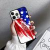USA American Flag Phone Case Cover For iPhone 17 Air 16 15 14 Plus 12 13 Pro Max Coque Shell Fundas