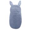 Cobertor com capuz de coelho de pelúcia quente para bebê com cobertor de saco de dormir