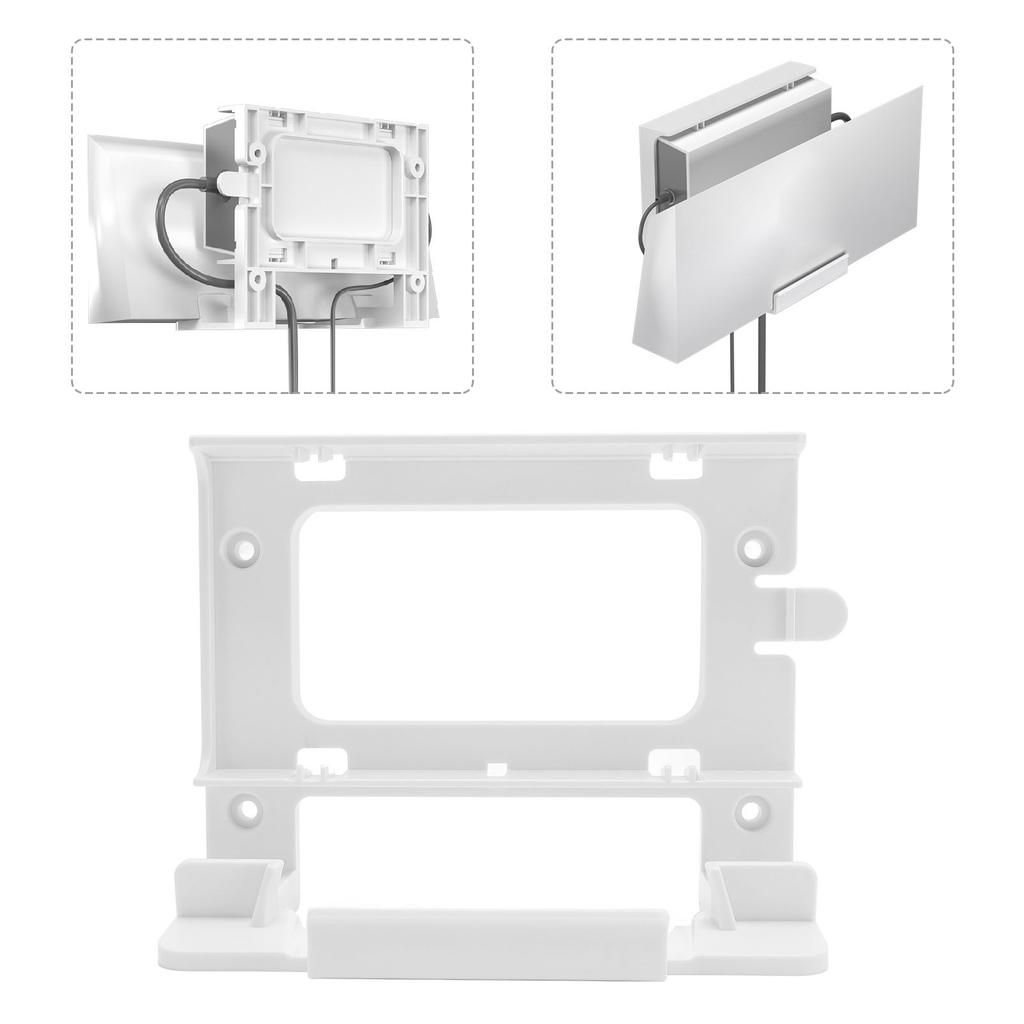 2 in 1 Router Mount for Gen 3, Space Saving ABS Wall Mount Kit with Cable Retaining Design, for Router and Power Cord