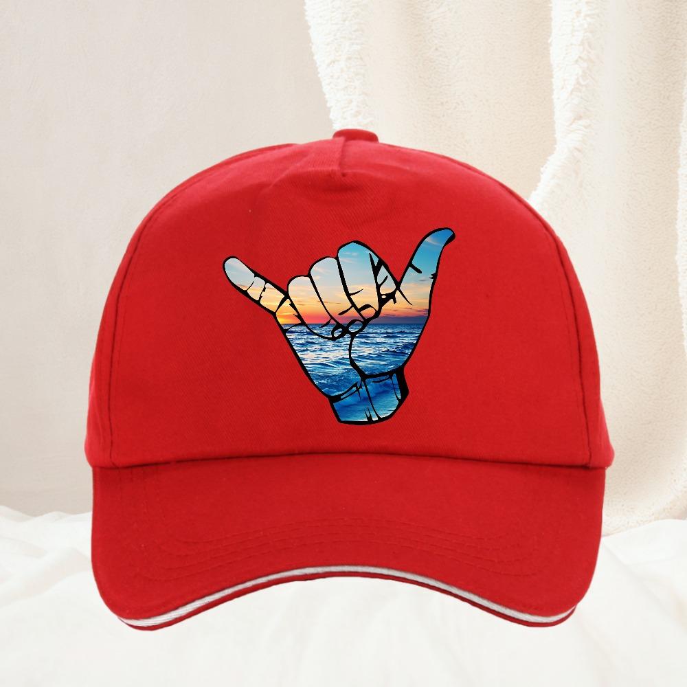 Beach Hanging Loose Surfing Hawaiian Anime Printing Baseball Cap Vintage Adjustable Dad Hat Funny Trucker Hat