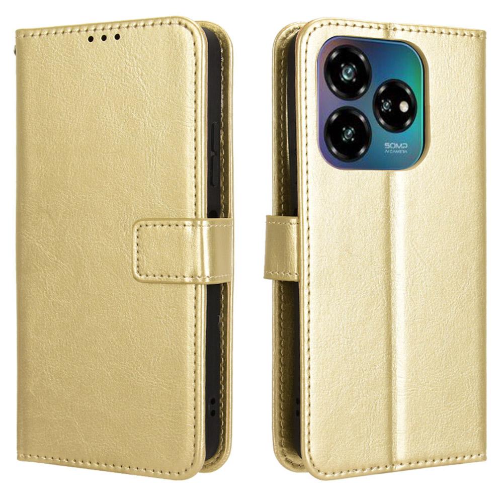 Pro ZTE nubia V60 Design/Blade V60 Design Pouzdro Textura Crazy Horse PU Kůže Kryt Peněženka na Telefon