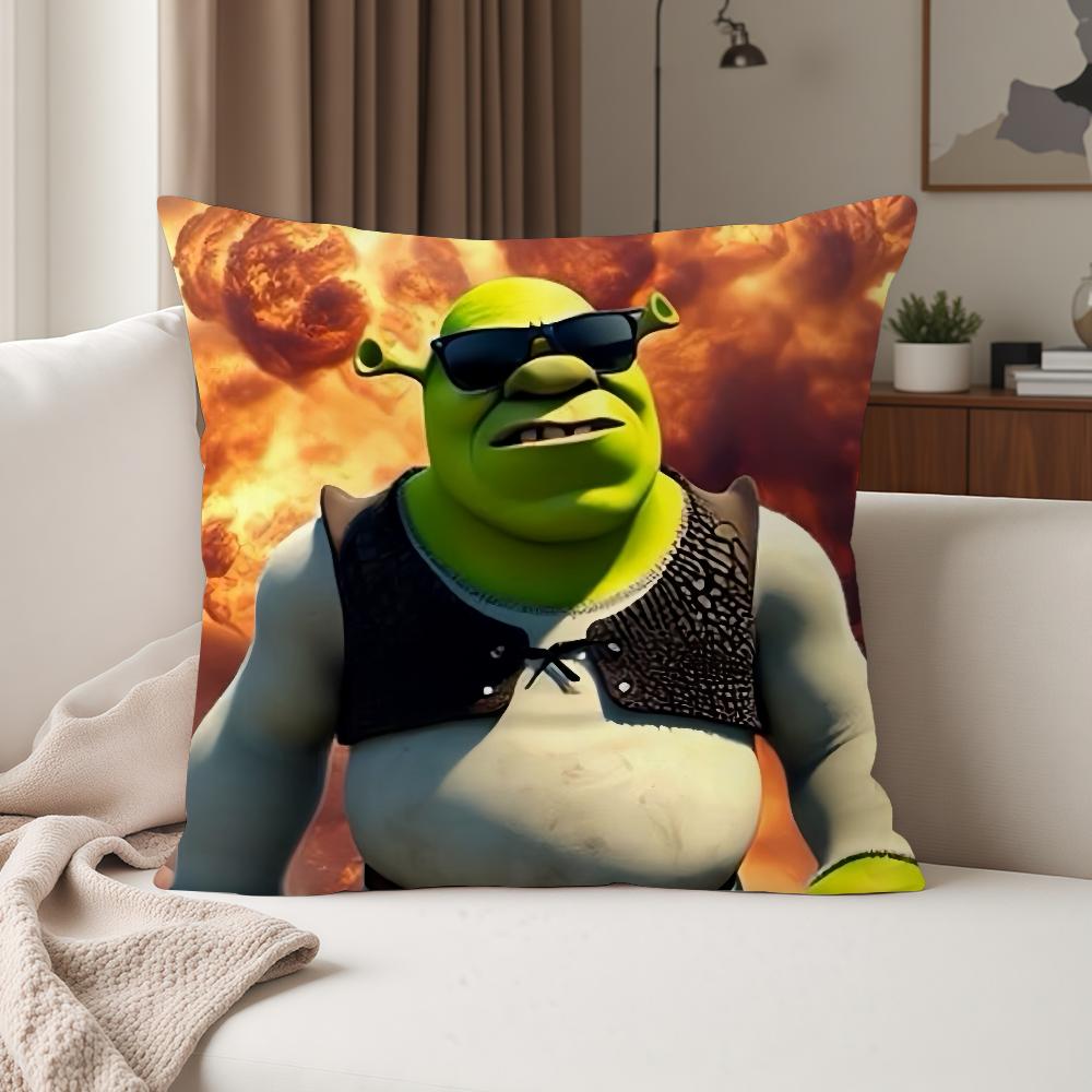 Anime Film S-shrek Pillow Case Suitable For Bedrooms Living Rooms Cars Home Decoration
