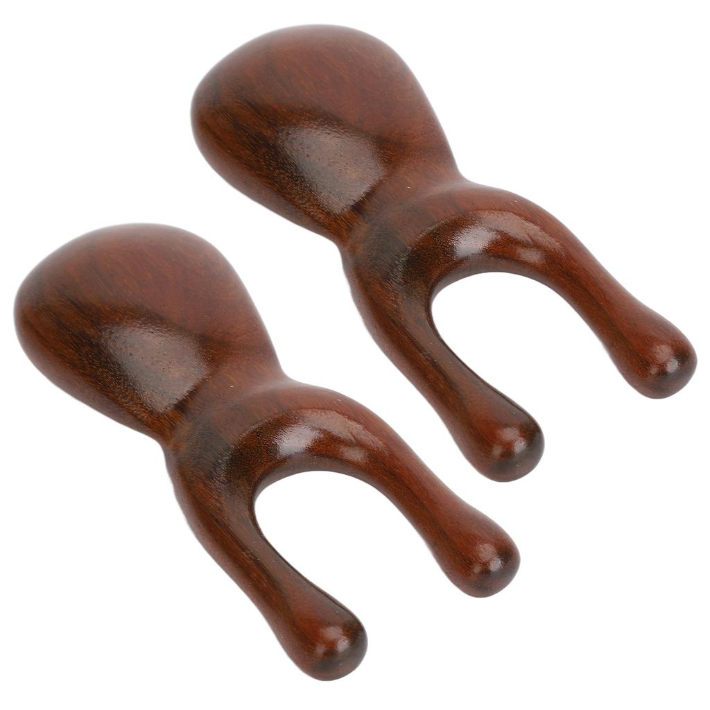 2pcs Nose Massager Scraper Reduce Muscle Tension Relieve Facial Edema Portable Wooden Nose Massager