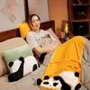 Cute Cartoon Panda Pillow Dual-Purpose Pillow Quilt Office Cushion Crystal Velvet Breathable Soft Nap Pillow
